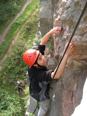 Rock climbing